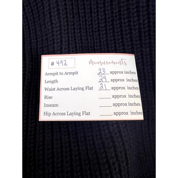 COS Navy Blue Oversized Heavy 100% Wool Knit High Neck Pullover Sweater Size S - Picture 9 of 9